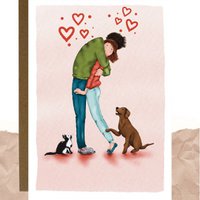 Postkaart - Just a big hug