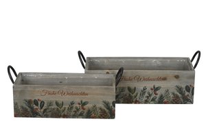 Kasten rechteckig m. Griffen z. Bepfl. S/2