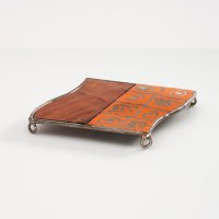 "Pissy" coaster made from recycled scrap metal and scrap wood upcycling | different shapes and colors