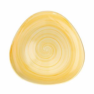 TRIANGLE PLATE 27.3 CM YELLOW