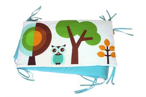 BETTNEST KLEIN MODERN OWLS BLUE