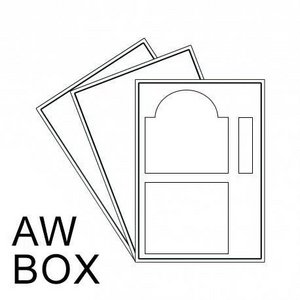 1UP AW Spezial-Display-Box-Etikett auf A4