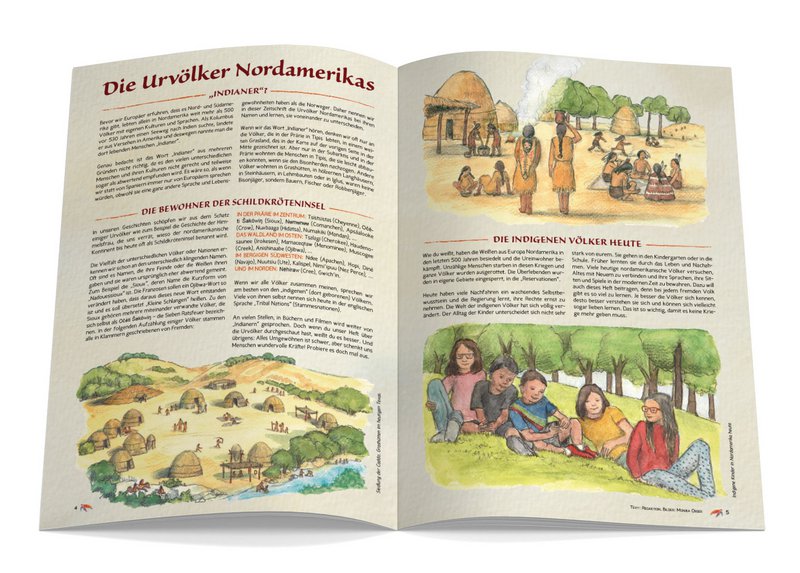 Revista infantil Waldorf - CURTAIN ON número 132 pueblos indígenas de América del Norte