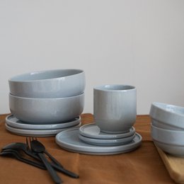Bowl 16 cm Hollyhock - arctic gray - 600 ml