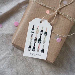 Gift Tag · Flessen Champagne