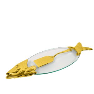 Visgerecht met gouden schop