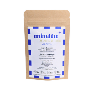 Minttu Caramelos 100% de Xilitol - Menta 30g