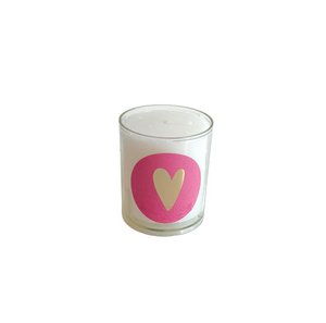 Stimmungsvolle Kerze Heart Pink