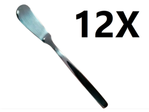 12 Lux Edelstahl Buttermesser - Spatel