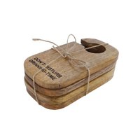 Coaster set Drinking Time 4-piece mango