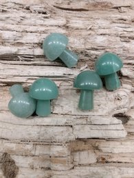 Mini hand cut mushroom AVENTURINE