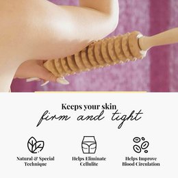Træ Cellulite Massage Roller Lymfedrænage Massager Maderotherapy