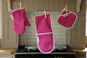 Leopard Doppel-Ofenhandschuh