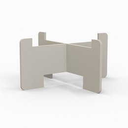 Fusée (bougies) standard - 130x60mm - beige / gris clair