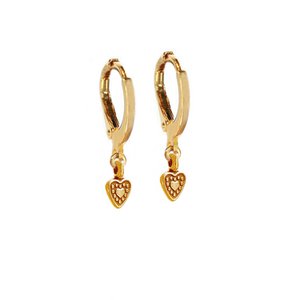 Earring heart gold