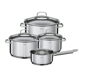 Rösle Kitchen - Eleganz -Pfanne Set von 4 Teilen Assorti - Silber