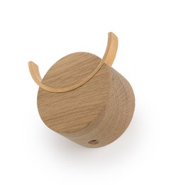 Gancho de pared CIERVO, roble, latón