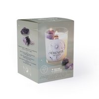 CANDLE SET LITHOTHERAPY - WITH AMETHYST GEMS