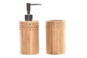 BAÑO SET 2 BAMBU 6,8X7,5X18 NATUURLIJK PB185392