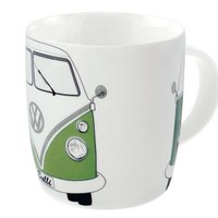 Volkswagen VW T1 Bus Coffee Mug 370ml in Gift Box - Front/Green