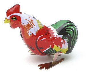 Key Jumping Rooster - Spielzeug von gestern - Sammlerstück