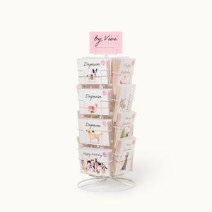 Logohouder kaartenstandaard wit