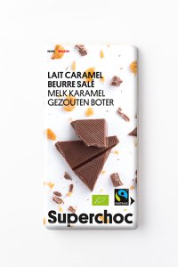 Superchoc: Melkchocolade met karamel en gezouten boter