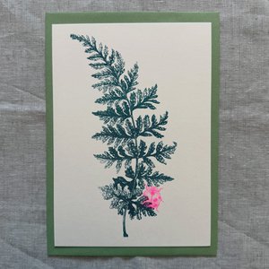 Maxikaart / A5 / varen met gelukskever / Gmund-papier