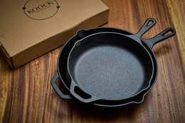 Skillet cast iron skillets 30 & 25 cm - 2 pcs