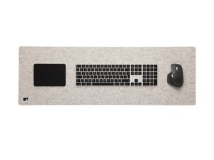 Felt & Cork Desk Mat - Stone Grey