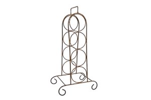 Wijnrek Joris messing metaal 44x20x135cm