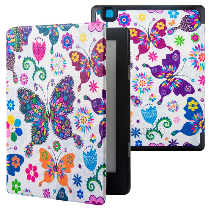 Kobo Aura H20 Edition 2 cover (6.8 inch) Sleepcover - Butterflies