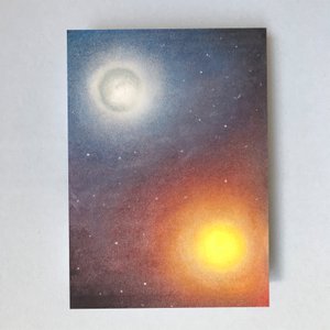 Fairy Tale 'Magic Planets' Waldorf card