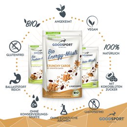 BIO Energy Musli, Cunchy Carob z kiełkującymi nasionami