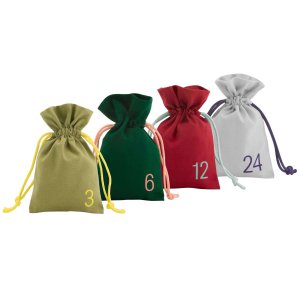 Denken Sie daran - Adventskalendertaschen Set von 24 Teilen Assorti - Multicolor