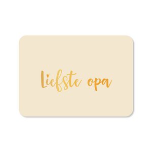 Greeting card Dearest Grandpa (with gold foil)