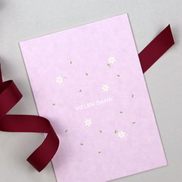 Postkarte Holzschliff Leni Danke