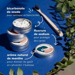 Solide en pastilles Zahnpasta / Feste Zahnpasta - Tabletten