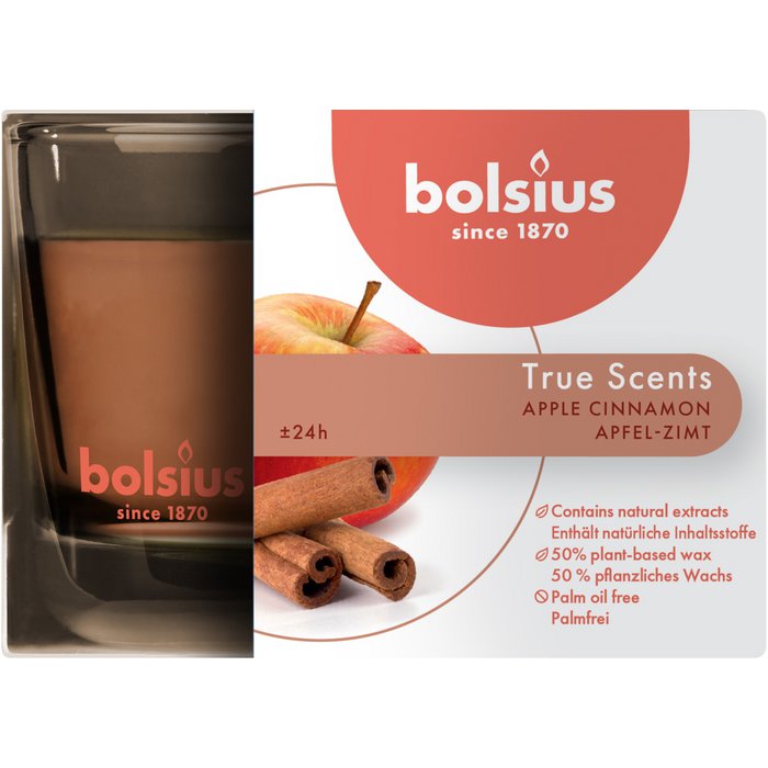 Bolsius True Scents Candela in Bicchiere 63/90 Lavanda