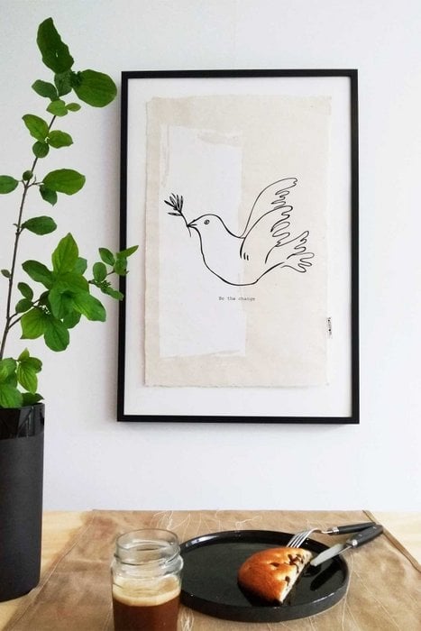 Dove Wall Art 50 x 70 cm