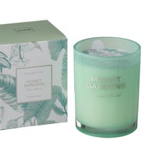 J -Line Duft Kerzengärten - Glas - Blau - groß - 70U