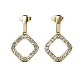 Irina Earrings - Gold and Crystal