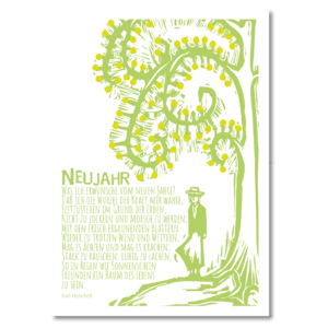 Postkarte „Neujahr“