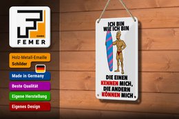 Tin sign saying 12x18cm one knows me, others can know me sign