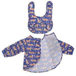 Messy play bib and vest set - Tiger