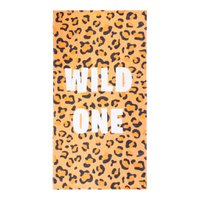 Beachtowel 'WILD ONE' (tigerprint)