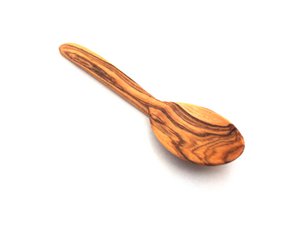 Löffel 12 cm handgefertigt aus Olivenholz