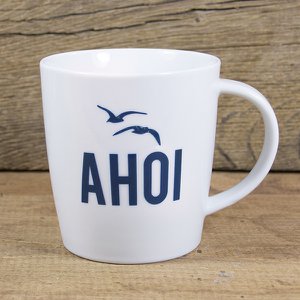 Grote porseleinen mok Ahoy