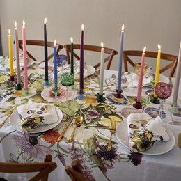Flower Garden Linen OBLECLOTH Extra Długość - Wykonana w Europie