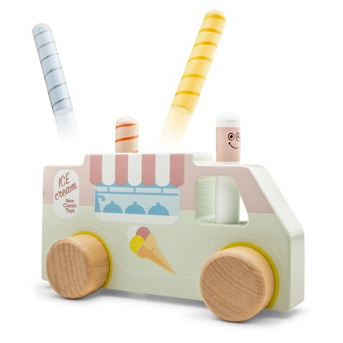 Woet® Wooden Pop Up Ice Cream Cart